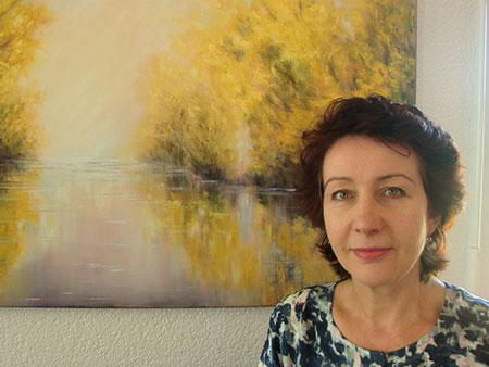 Neue Ausstellung von Ludmilla Ukrow im Bahnhof Püttlingen
